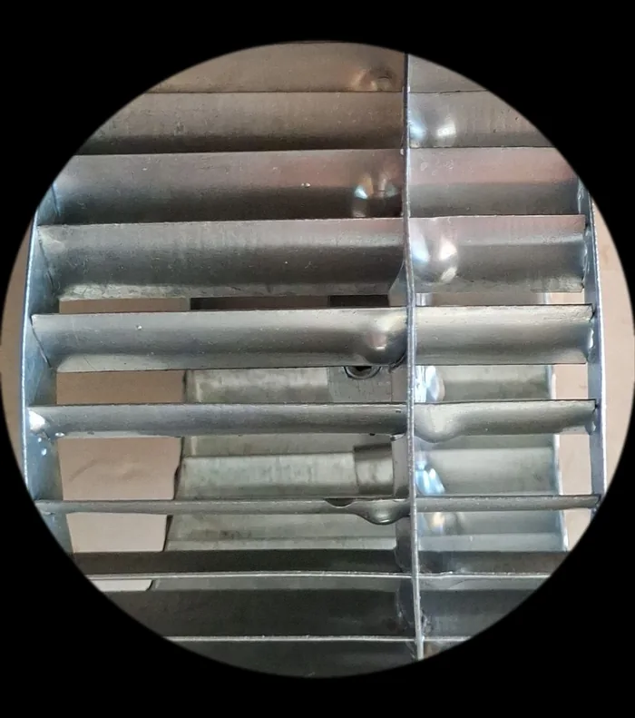 Blower multialabe descentrado